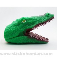 ScienceGeek Crocodile Hand Puppet Gloves Soft Vinyl TPR Animal Head Figure Vividly Kids Toy Model Gifts B074VZ33GB